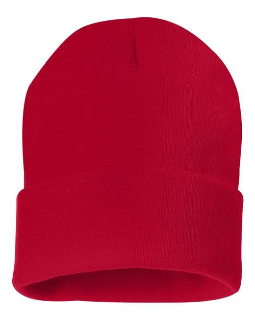 Sportsman - 12" Solid Cuffed Beanie - SP12