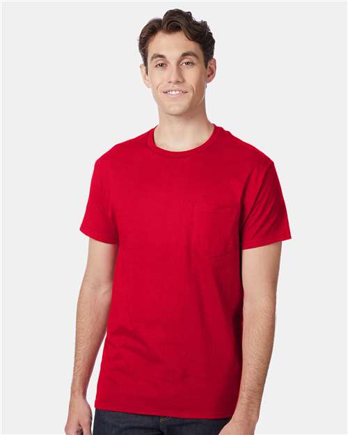Hanes 5590 Unisex Authentic Pocket T-Shirt