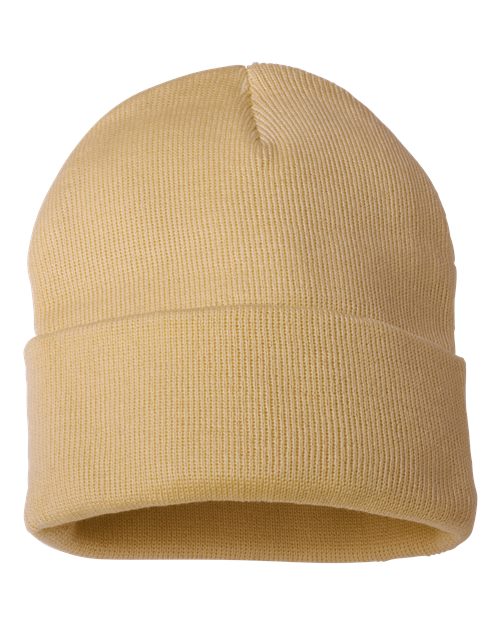 Sportsman - 12" Solid Cuffed Beanie - SP12