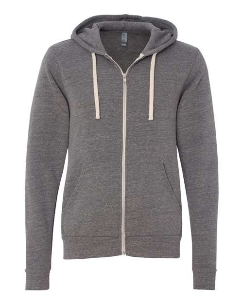BELLA + CANVAS 3909 Unisex Triblend Sponge Fleece Full-Zip Hoodie Sweatshirt