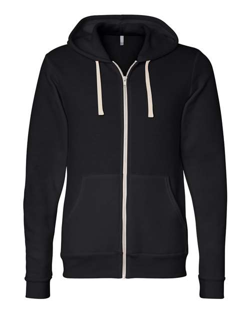 BELLA + CANVAS 3909 Unisex Triblend Sponge Fleece Full-Zip Hoodie Sweatshirt