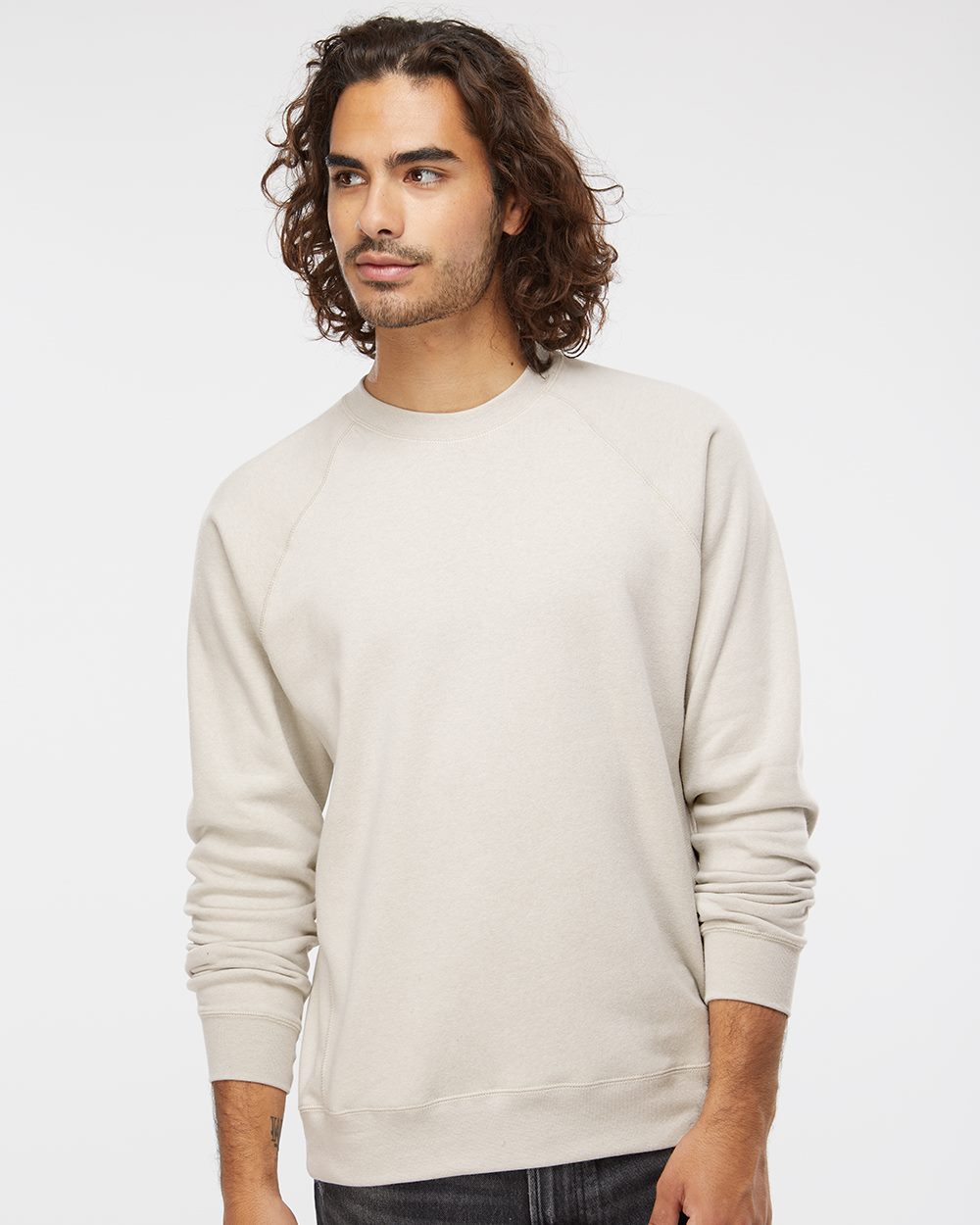Independent Trading Co. PRM30SBC Unisex Special Blend Raglan Crewneck Sweatshirt