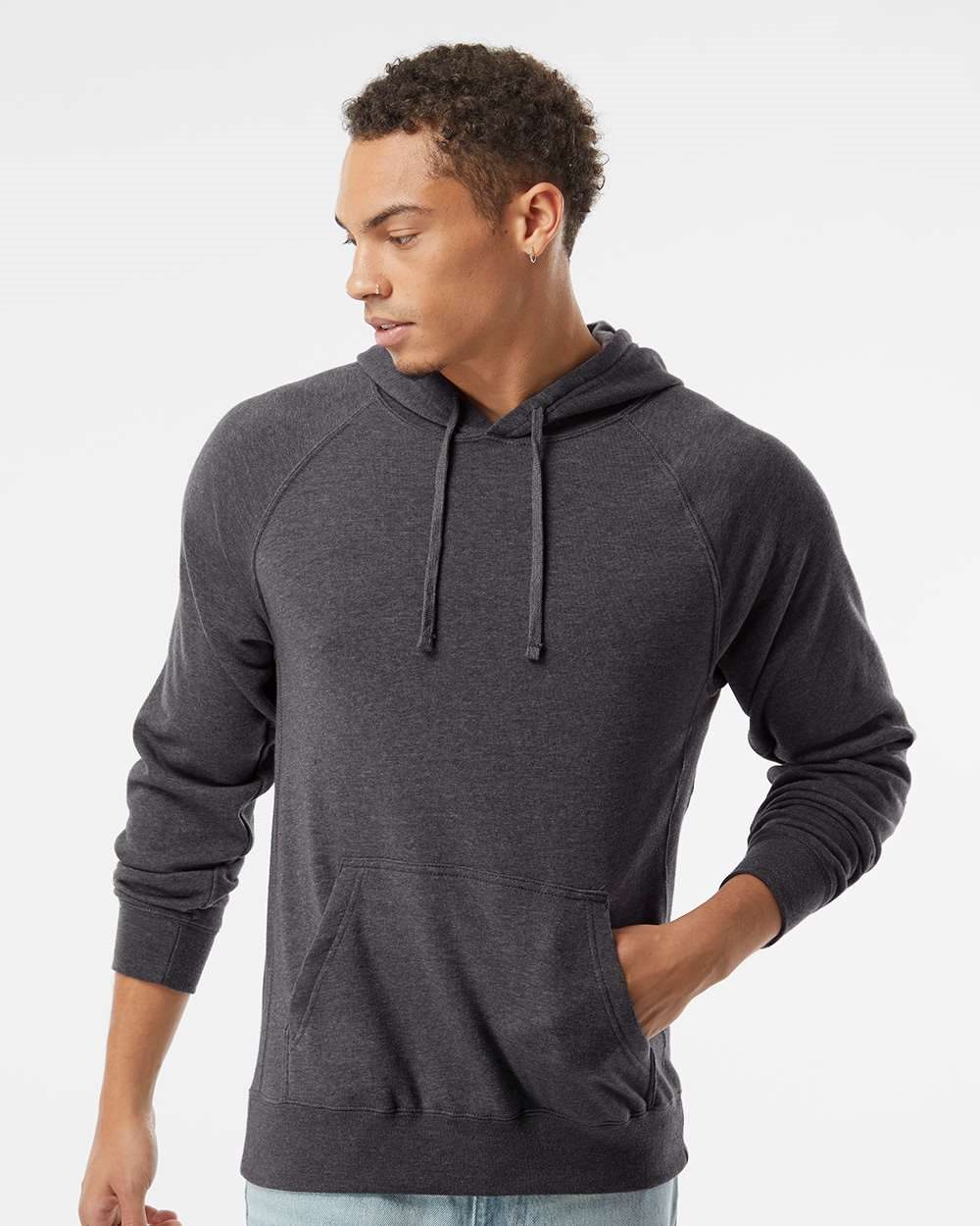Independent Trading Co. PRM33SBP Unisex Special Blend Raglan Hooded Sweatshirt