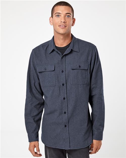 Burnside - Solid Flannel Shirt - 8200