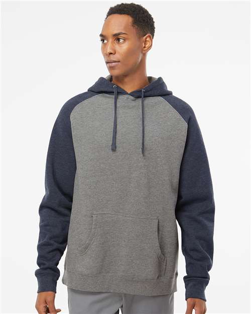 Independent Trading Co. IND40RP Unisex Raglan Hooded Sweatshirt