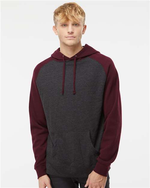 Independent Trading Co. - Raglan Hooded Sweatshirt - IND40RP