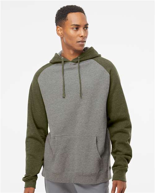 Independent Trading Co. IND40RP Unisex Raglan Hooded Sweatshirt