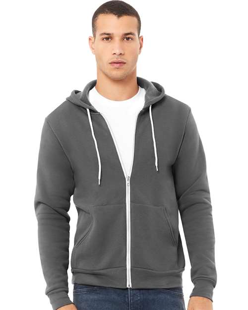 BELLA + CANVAS 3739 Unisex Sponge Fleece Full-Zip Hoodie Sweatshirt
