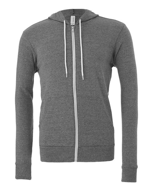 BELLA + CANVAS 3739 Unisex Sponge Fleece Full-Zip Hoodie Sweatshirt