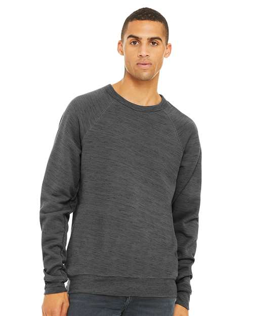 BELLA + CANVAS 3901 Unisex Sponge Fleece Raglan Crewneck Sweatshirt