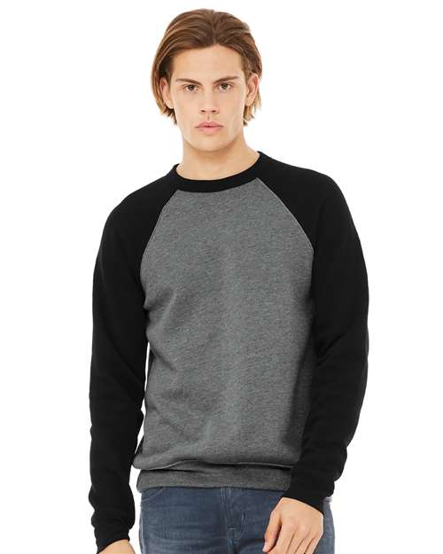 BELLA + CANVAS - Sponge Fleece Raglan Crewneck Sweatshirt - 3901