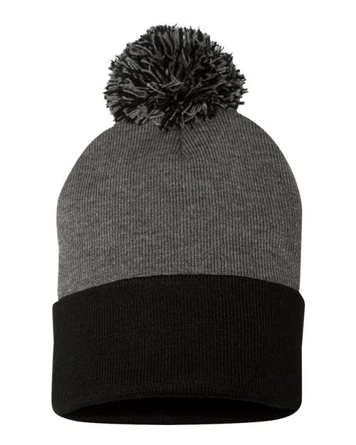Sportsman SP15 12" Pom-Pom Cuffed Beanie