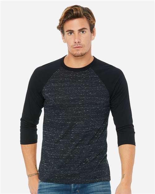 BELLA + CANVAS - Three-Quarter Sleeve Baseball Tee - 3200