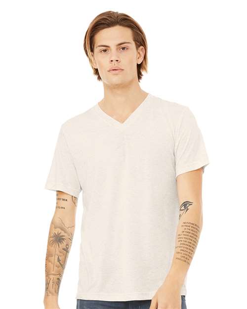 BELLA + CANVAS 3415 Unisex Triblend V-Neck Tee