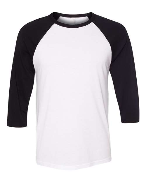 BELLA + CANVAS - Three-Quarter Sleeve Baseball Tee - 3200