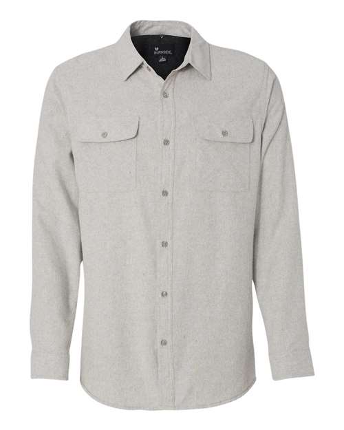 Burnside - Solid Long Sleeve Flannel Shirt - 8200