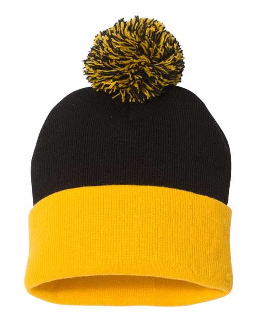 Sportsman - 12" Pom-Pom Cuffed Beanie - SP15