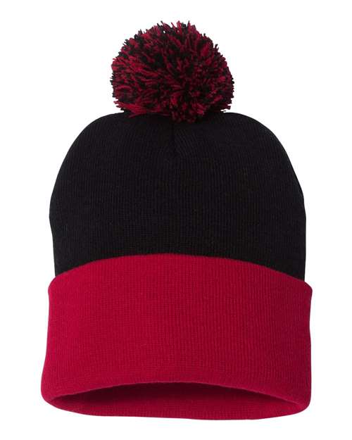 Sportsman - 12" Pom-Pom Cuffed Beanie - SP15