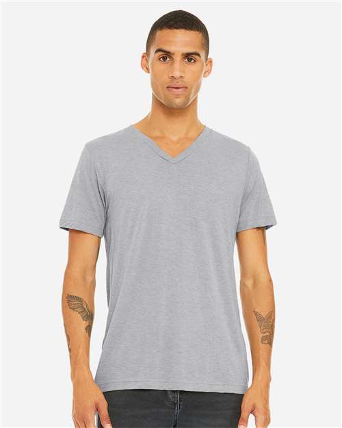 BELLA + CANVAS 3415 Unisex Triblend V-Neck Tee