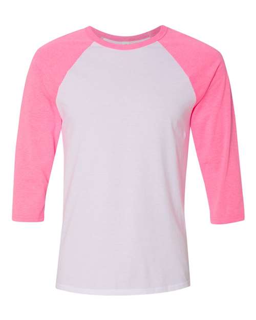 BELLA + CANVAS - Three-Quarter Sleeve Baseball Tee - 3200