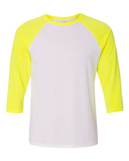 BELLA + CANVAS - Three-Quarter Sleeve Baseball Tee - 3200