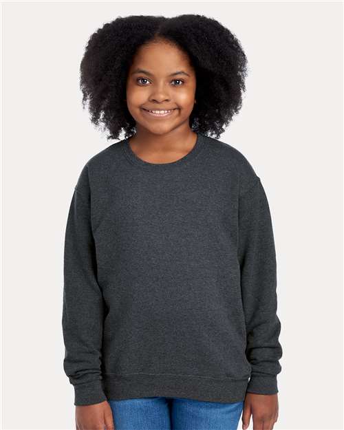 JERZEES - NuBlend® Youth Crewneck Sweatshirt - 562BR