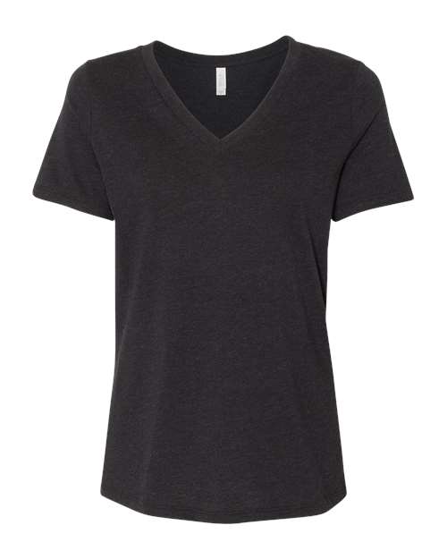 BELLA + CANVAS - Women's Relaxed Heather CVC V-Neck Tee - 6405CVC