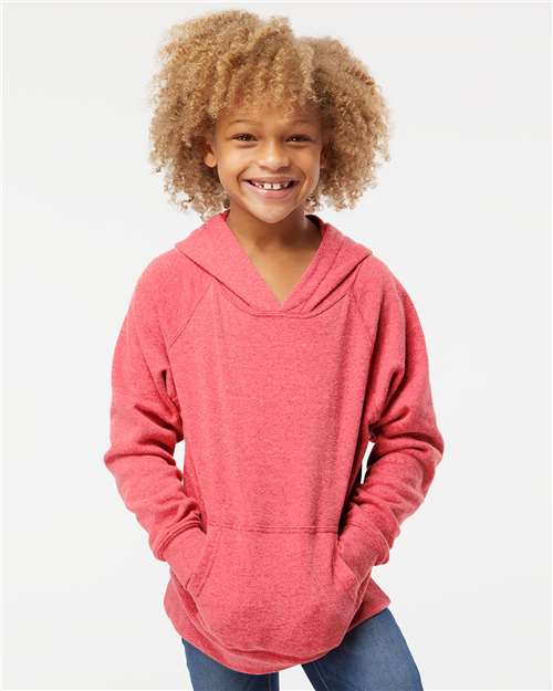 Independent Trading Co. PRM15YSB Youth Lightweight Special Blend Raglan Hooded Sweatshirt