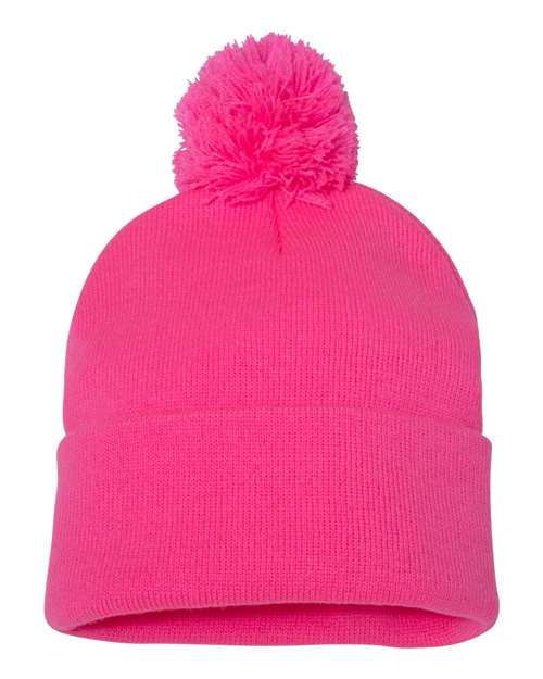 Sportsman - 12" Pom-Pom Cuffed Beanie - SP15