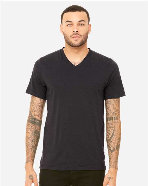 BELLA + CANVAS 3415 Unisex Triblend V-Neck Tee