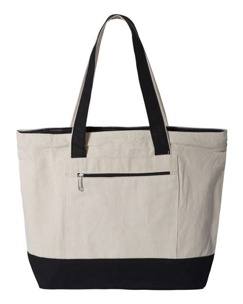 Q-Tees - 19L Zippered Tote - Q1300