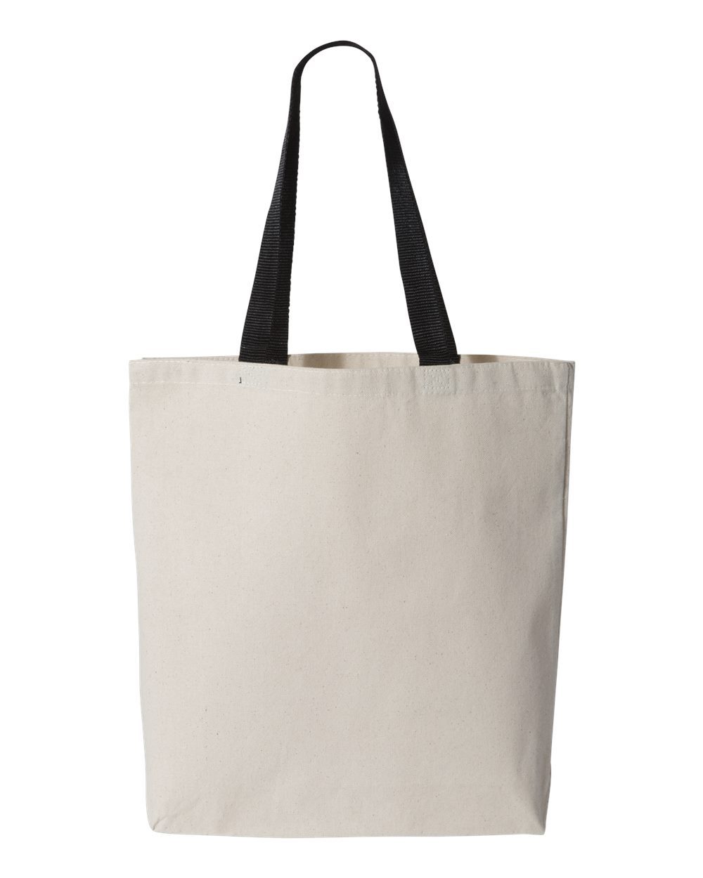 Q-Tees Q4400 11L Canvas Tote with Contrast-Color Handles