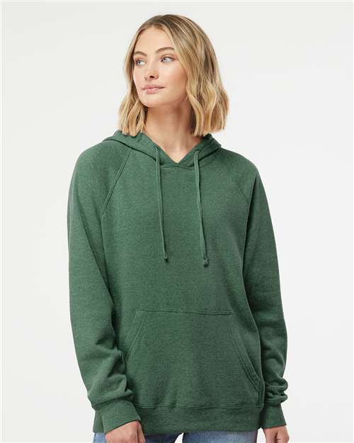 Independent Trading Co. PRM33SBP Unisex Special Blend Raglan Hooded Sweatshirt