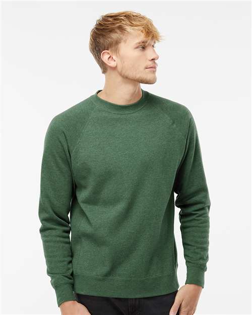 Independent Trading Co. PRM30SBC Unisex Special Blend Raglan Crewneck Sweatshirt
