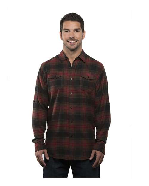 Burnside - Yarn-Dyed Long Sleeve Flannel Shirt - 8210