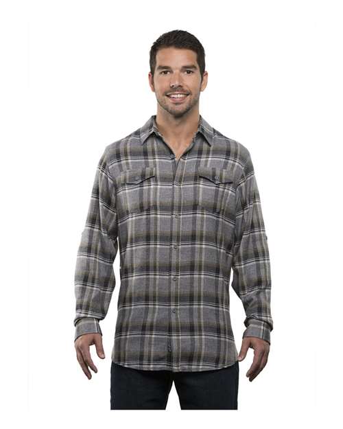 Burnside - Yarn-Dyed Long Sleeve Flannel Shirt - 8210