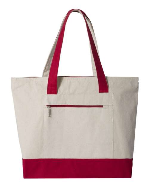 Q-Tees - 19L Zippered Tote - Q1300