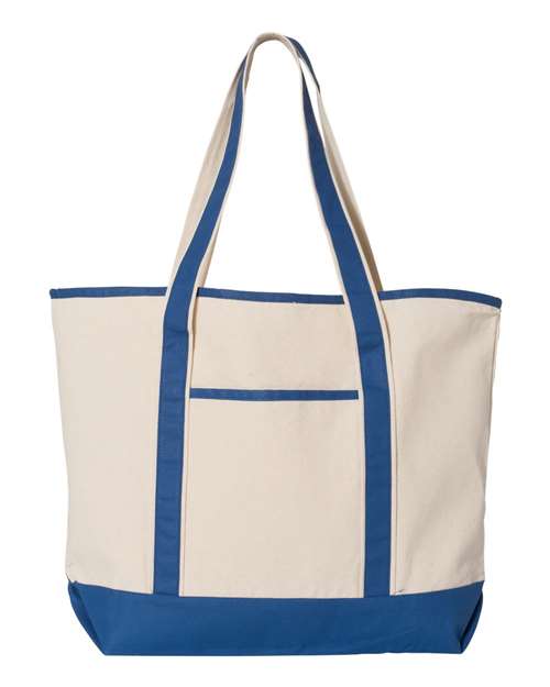 Q-Tees - 34.6L Large Canvas Deluxe Tote - Q1500