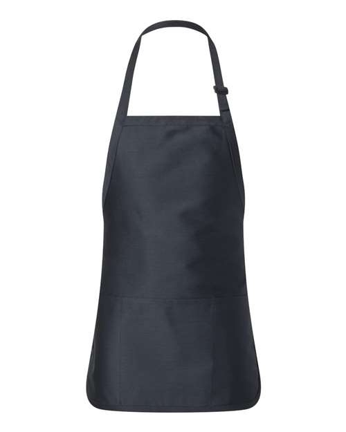 Q-Tees - Full-Length Apron with Pouch Pocket - Q4250