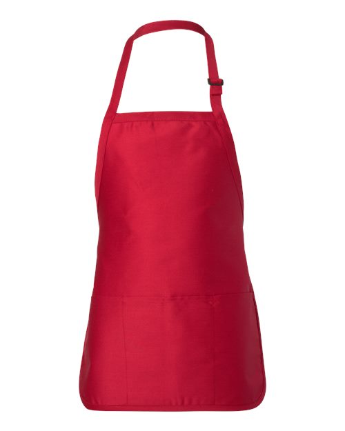 Q-Tees - Full-Length Apron with Pouch Pocket - Q4250