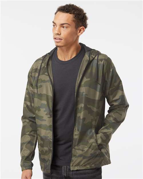Independent Trading Co. EXP54LWZ Men's Lightweight Windbreaker Full-Zip Jacket