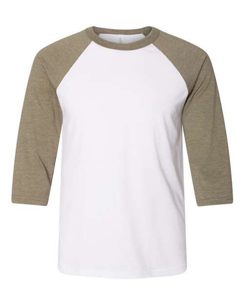 BELLA + CANVAS - Three-Quarter Sleeve Baseball Tee - 3200