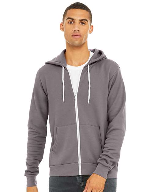 BELLA + CANVAS 3739 Unisex Sponge Fleece Full-Zip Hoodie Sweatshirt
