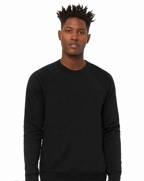 BELLA + CANVAS 3901 Unisex Sponge Fleece Raglan Crewneck Sweatshirt
