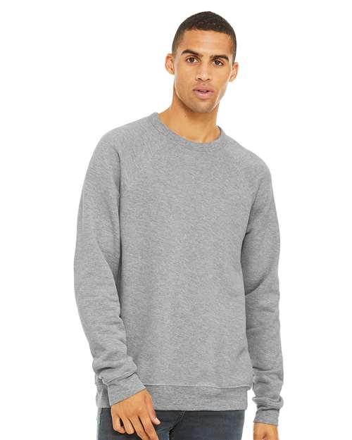 BELLA + CANVAS 3901 Unisex Sponge Fleece Raglan Crewneck Sweatshirt