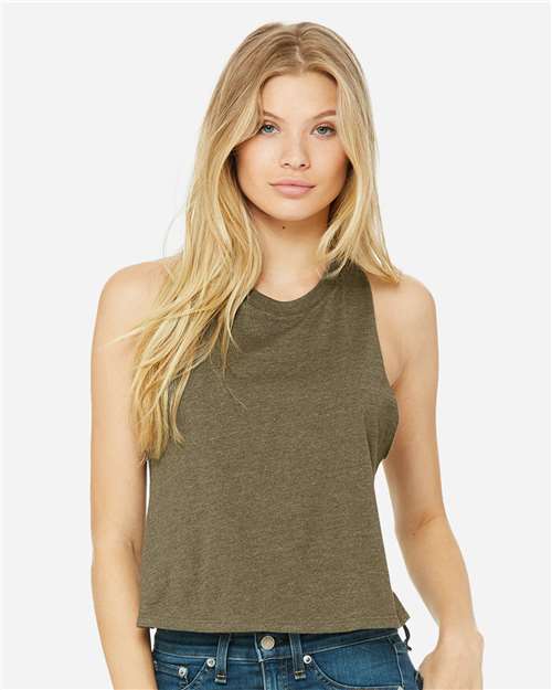 BELLA + CANVAS 6682 Women's Racerback Crop Tank