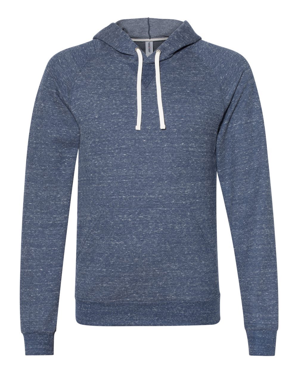 JERZEES 90MR Unisex Snow Heather French Terry Raglan Hooded Sweatshirt