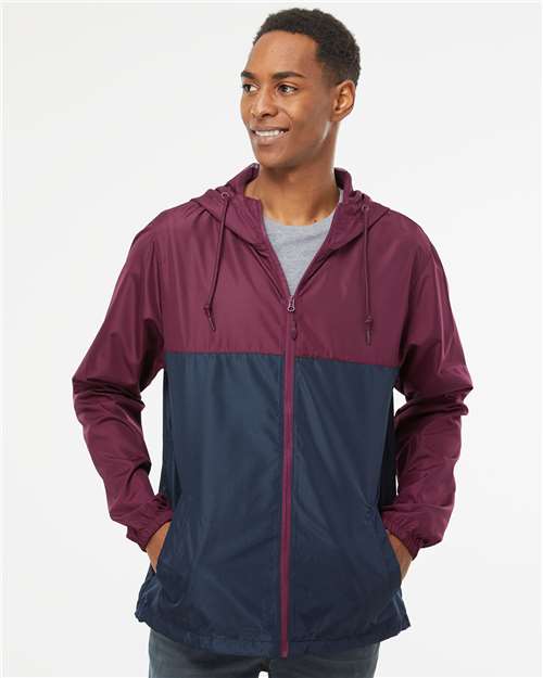 Independent Trading Co. EXP54LWZ Men's Lightweight Windbreaker Full-Zip Jacket