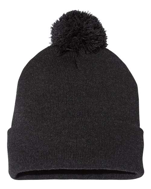 Sportsman SP15 12" Pom-Pom Cuffed Beanie