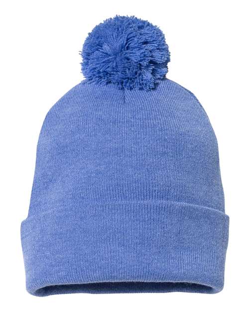 Sportsman SP15 12" Pom-Pom Cuffed Beanie